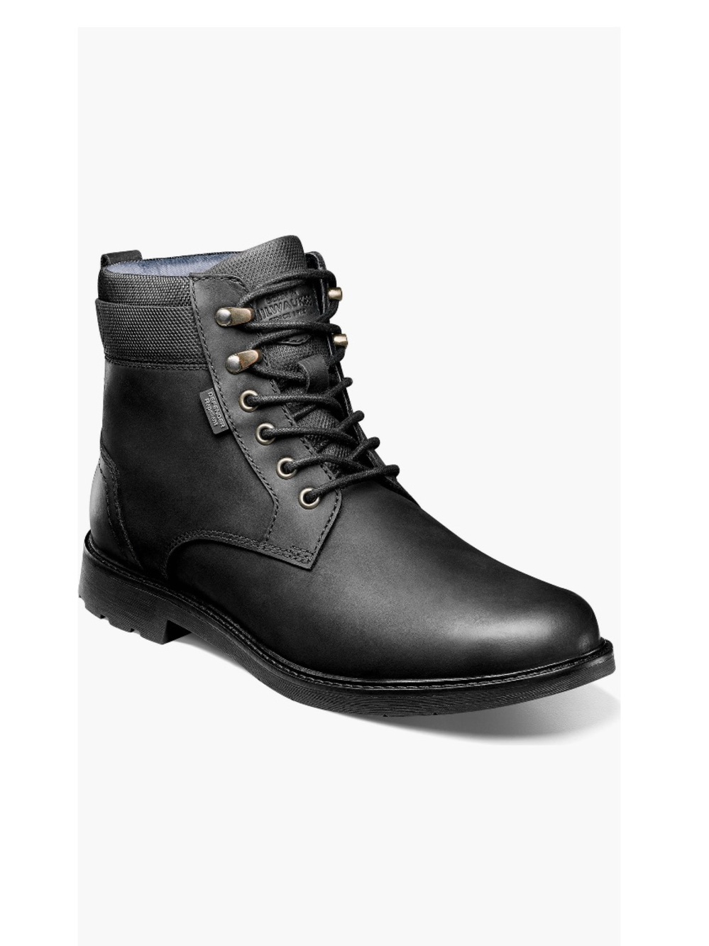 Nunn Bush Karnak Water Resistant Moc Toe Boots Black Leather Men’s Size 10